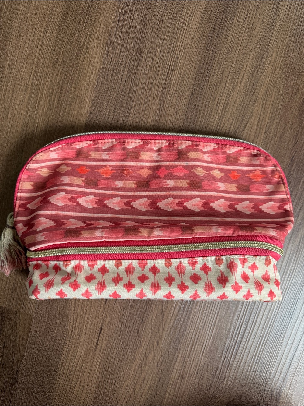 Kestrel Cosmetic Zip Pouch with Bottom Compartment